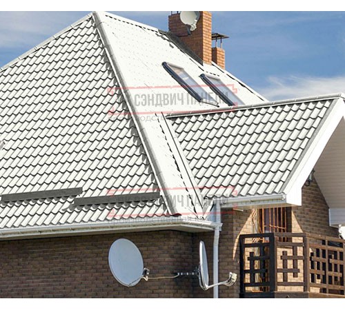 Металлочерепица Монтеррей RAL9010 Полиэстер-0.5