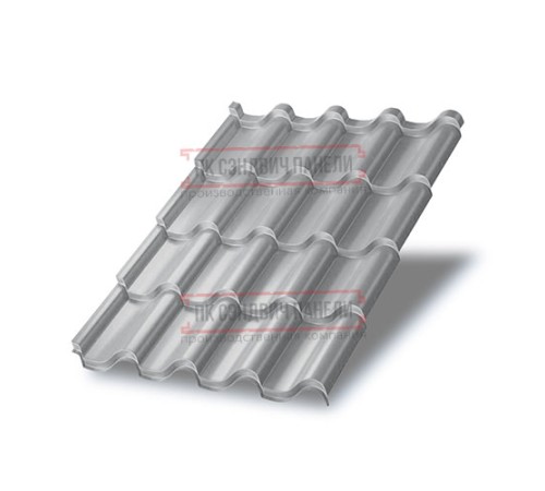 Металлочерепица Монтерроса-M RAL7004 Norman-0.5