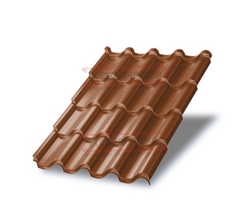 Металлочерепица Монтерроса-SL Argillite PURMAN-0.5