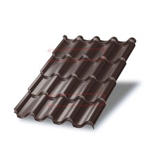 Металлочерепица Монтерроса-M RAL8017 Norman-0.5