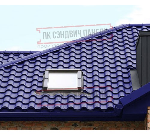 Металлочерепица Монтерроса-M RAL5002 Norman-0.5