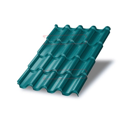 Металлочерепица Монтерроса-SL RAL5021 Norman-0.5