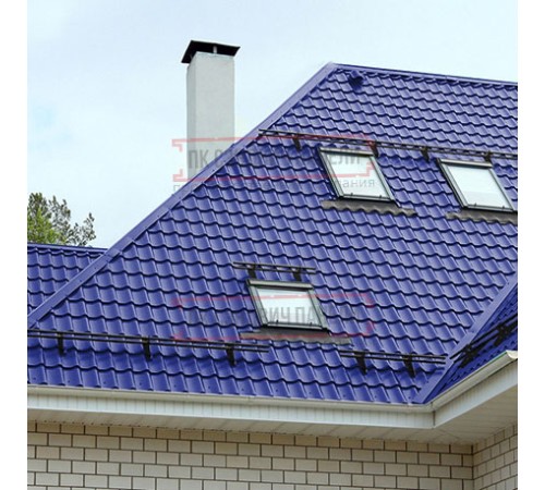 Металлочерепица Супермонтеррей RAL5002 Полиэстер-0.45