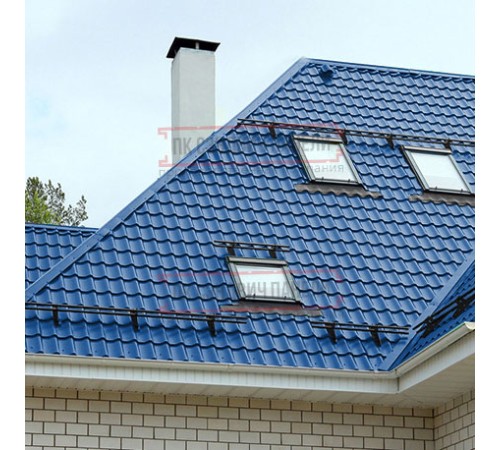 Металлочерепица Супермонтеррей RAL5005 Полиэстер-0.5