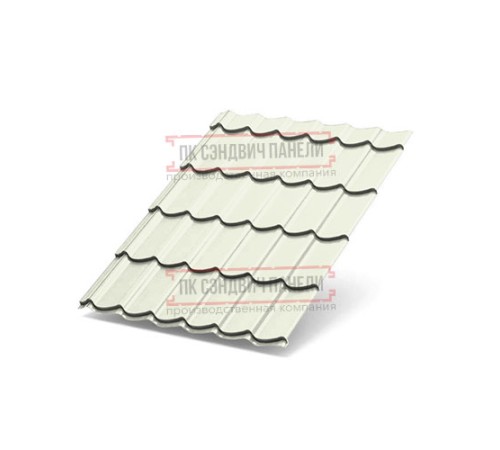 Металлочерепица Супермонтеррей RAL9010 Полиэстер-0.5