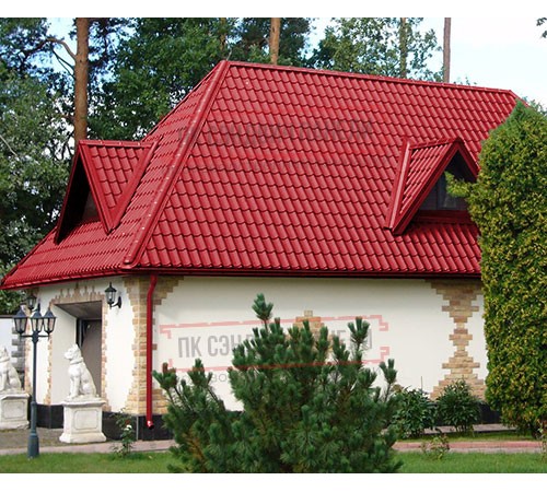 Металлочерепица Ламонтерра X RAL3020 Полиэстер-0.45