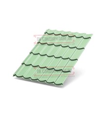 Металлочерепица Супермонтеррей RAL6019 Norman-0.5