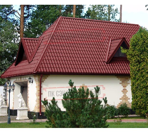 Металлочерепица Ламонтерра X RAL3011 Norman-0.5