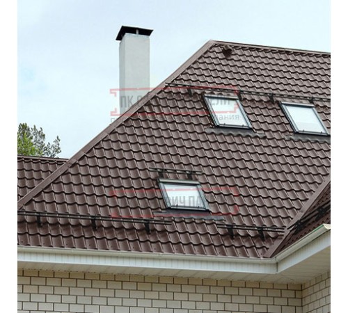 Металлочерепица Супермонтеррей RAL8017 Полиэстер-0.45