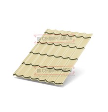 Металлочерепица Ламонтерра X RAL1014 Полиэстер-0.4