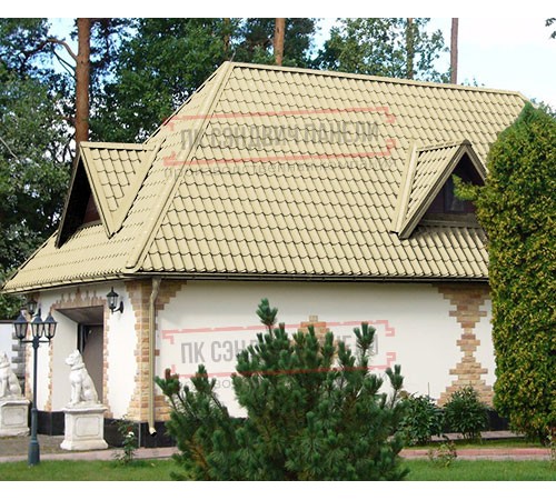 Металлочерепица Ламонтерра X RAL1014 Полиэстер-0.4