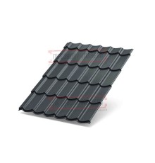 Металлочерепица Супермонтеррей RAL7024 Полиэстер-0.5