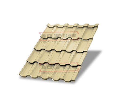 Металлочерепица Трамонтана-S RAL1014 Norman-0.5