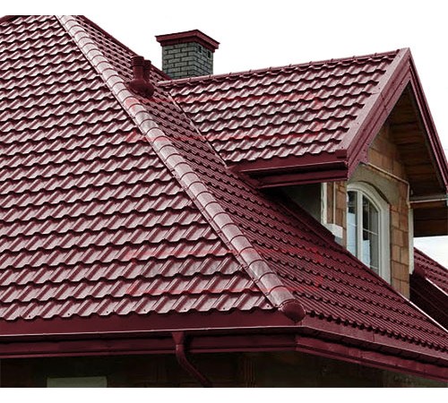 Металлочерепица Трамонтана-S RAL3005 PURMAN-0.5