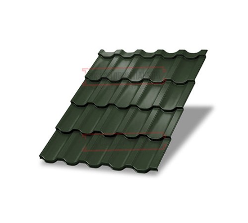 Металлочерепица Трамонтана-XL RAL6007 Viking E-0.5