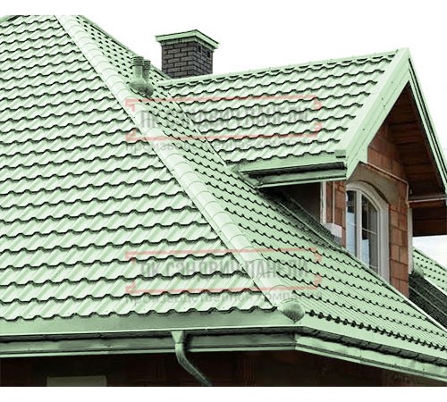 Металлочерепица Трамонтана-SL RAL6019 Norman-0.5