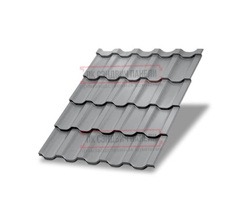 Металлочерепица Трамонтана-S RAL7004 Norman-0.5