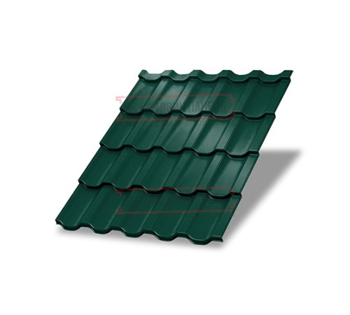 Металлочерепица Трамонтана-ML RAL6005 Viking E-0.5