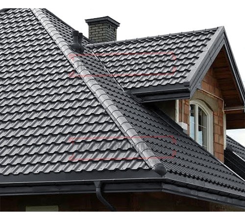 Металлочерепица Трамонтана-S RAL7024 PURMAN-0.5