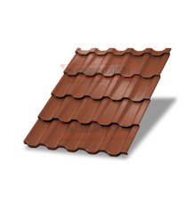 Металлочерепица Трамонтана-SL RAL8004 Viking E-0.5