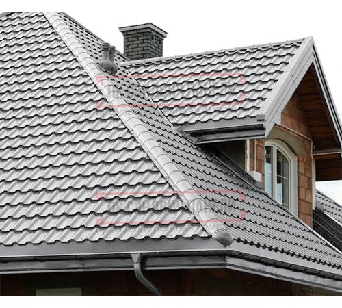 Металлочерепица Трамонтана-ML RAL7004 Norman-0.5