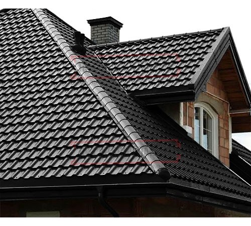 Металлочерепица Трамонтана-ML RAL9005 PURMAN-0.5