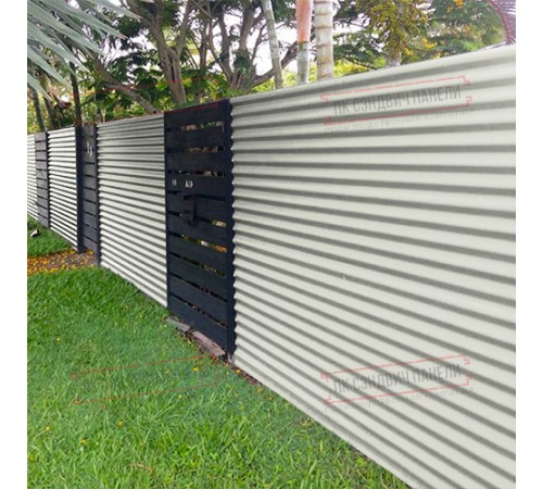 Профилированный лист МП18х1100 Полиэстер RAL-9002-0.7