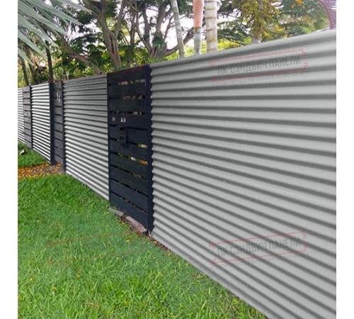 Профилированный лист МП18х1100 Полиэстер RAL-9006-0.45