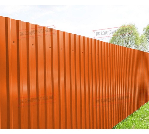 Профилированный лист МП20х1100 Полиэстер RAL-2004-0.7