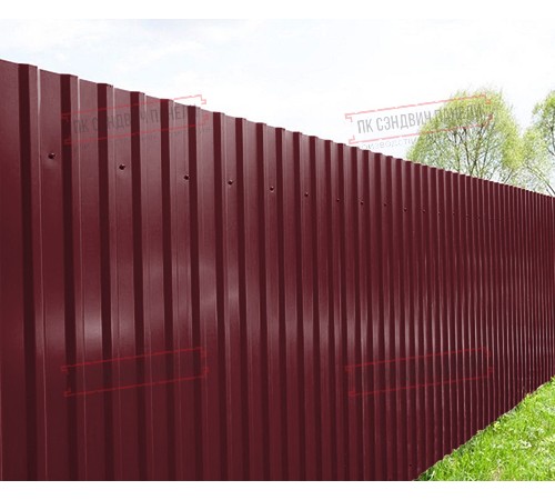 Профилированный лист МП20х1100 Viking RAL-3005-0.45