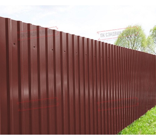 Профилированный лист МП20х1100 Полиэстер RAL-3009-0.5