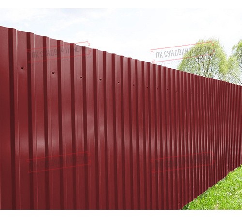 Профилированный лист МП20х1100 Полиэстер RAL-3011-0.7