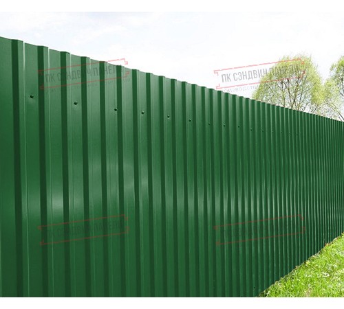 Профилированный лист МП20х1100 Полиэстер RAL-6002-0.45