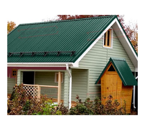 Профнастил МП20-1100 Полиэстер RAL-6005-0.45