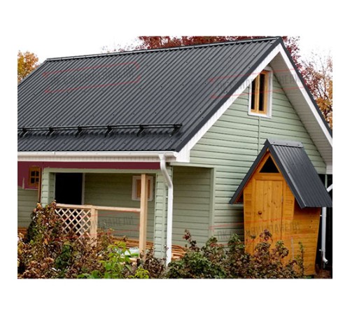 Профнастил МП20-1100 Полиэстер RAL-7024-0.45