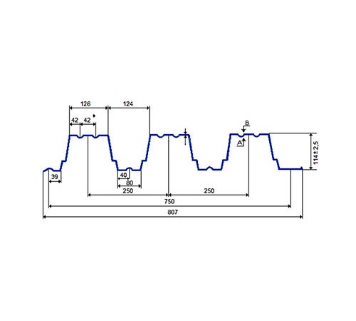 Профнастил нержавеющий Н114 1 AISI 321