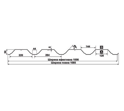Перфорированный профнастил Т50-0,95 Оцинкованный