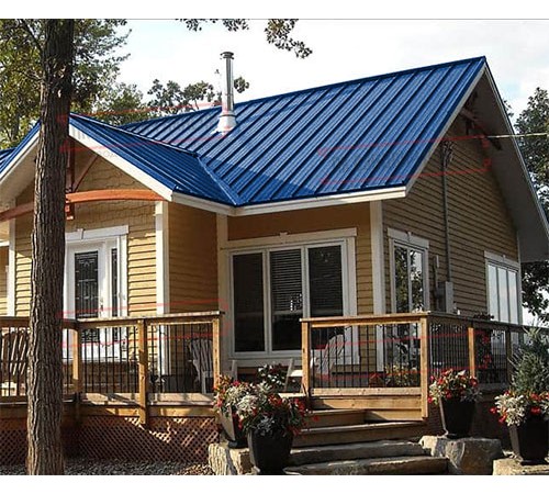 Профнастил ММ35-1000 Полиэстер RAL5005-0.7