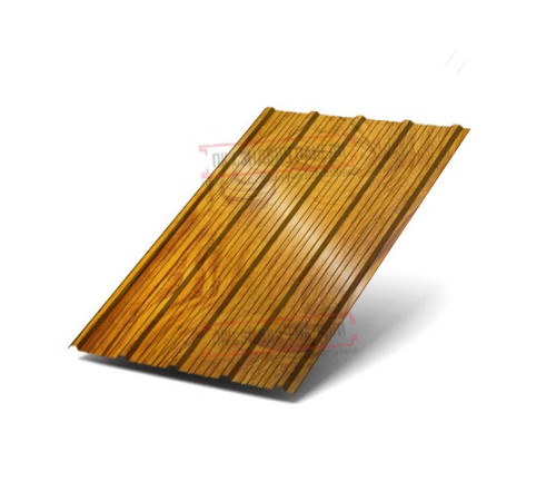 Профнастил ММ35-1000 ECOSTEEL_T ЗолотойДуб-0.5