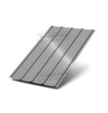 Профнастил ММ35-1000 Полиэстер RAL7004-0.6