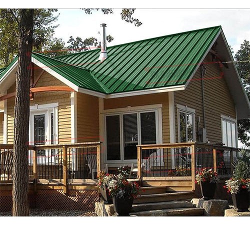 Профнастил ММ35-1000 Полиэстер RAL6002-0.5