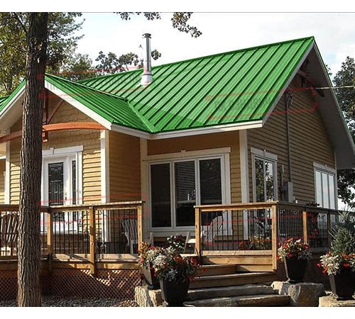 Профнастил ММ35-1000 Полиэстер RAL6018-0.5