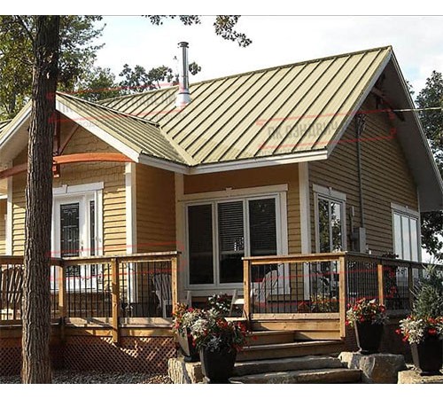 Профнастил ММ35-1000 Полиэстер RAL1014-0.5