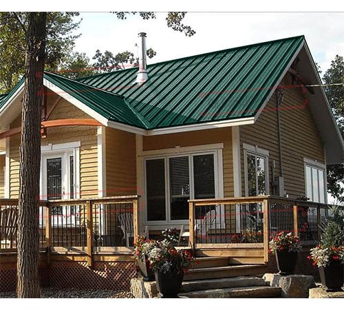 Профнастил ММ35-1000 Полиэстер RAL6005-0.7