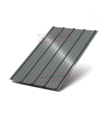 Профнастил ММ35-1000 Полиэстер RAL7005-0.45