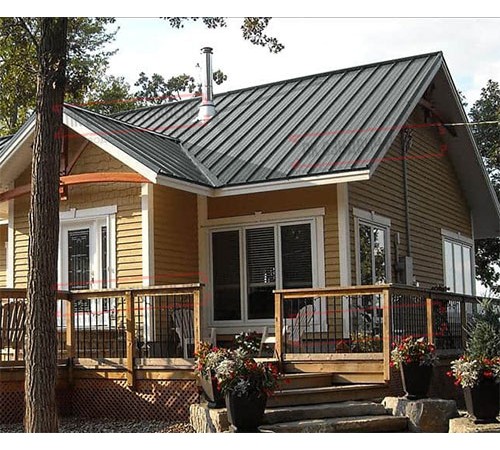 Профнастил ММ35-1000 Полиэстер RAL7005-0.45