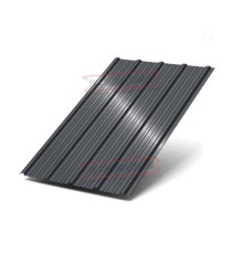 Профнастил ММ35-1000 Viking RAL7024-0.5