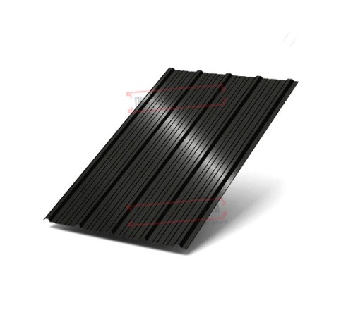 Профнастил ММ35-1000 PURMAN RAL9005-0.5