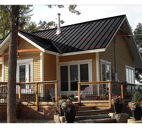 Профнастил ММ35-1000 PURMAN RAL9005-0.5