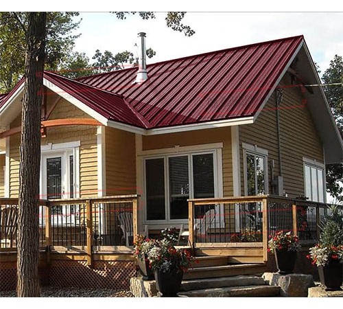 Профнастил ММ35-1000 Colorcoat Prisma RAL3005-0.5